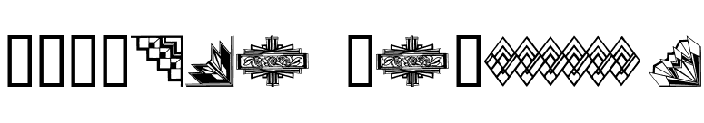 ArtDeco Motif font preview