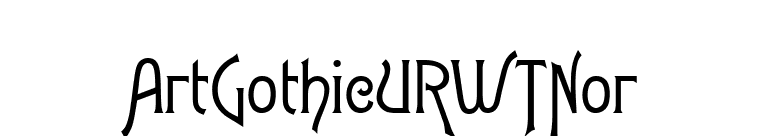ArtGothicURWTNor font preview