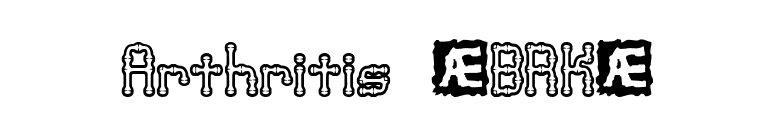 Arthritis (BRK) font preview