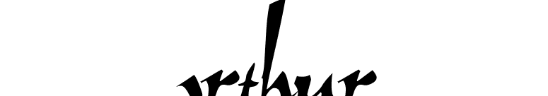 Arthur font preview