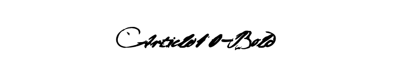 Article10-Bold font preview
