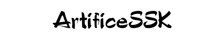 ArtificeSSK font preview