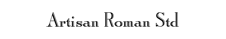Artisan Roman Std font preview