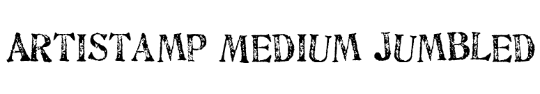 Artistamp Medium Jumbled font preview