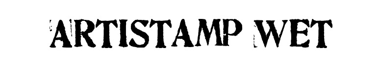Artistamp Wet font preview