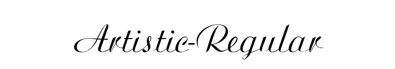 Artistic-Regular font preview