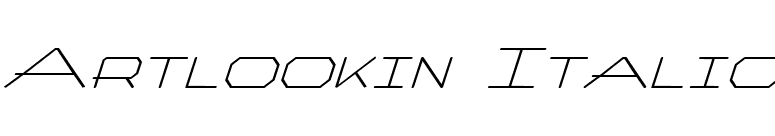 Artlookin Italic font preview
