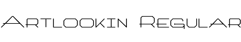 Artlookin Regular font preview