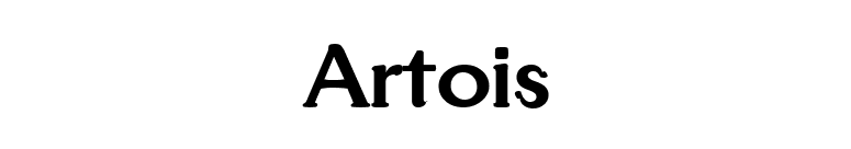 Artois font preview