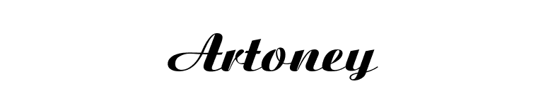 Artoney font preview