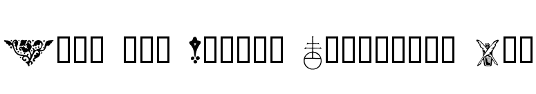Arts and Crafts Ornaments Two font preview