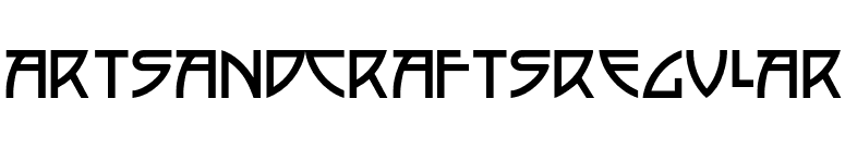 ArtsAndCraftsRegular font preview