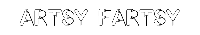 Artsy Fartsy font preview