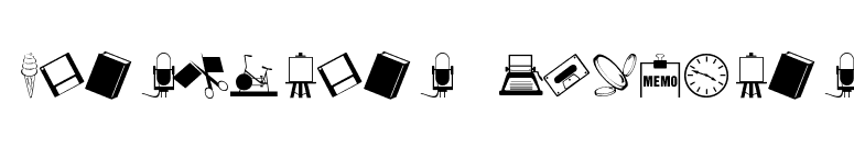 ArtsyParts Dingbats font preview