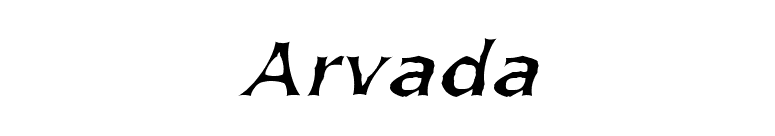 Arvada font preview