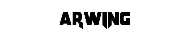 Arwing font preview