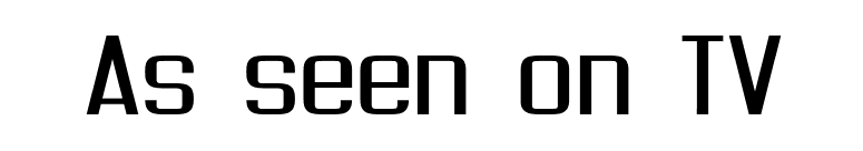 As seen on TV font preview