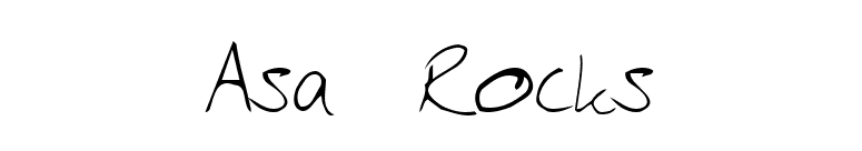 Asa Rocks font preview
