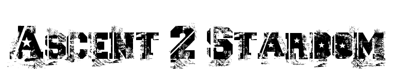 Ascent 2 Stardom font preview