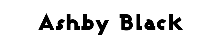Ashby Black font preview