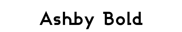 Ashby Bold font preview