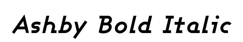 Ashby Bold Italic font preview