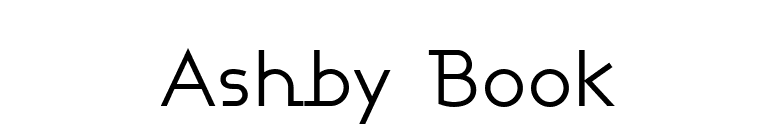 Ashby Book font preview
