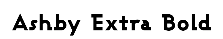 Ashby Extra Bold font preview