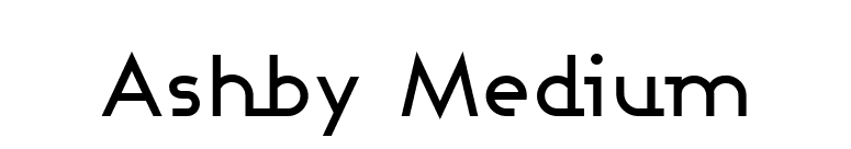 Ashby Medium font preview