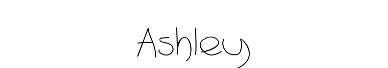 Ashley font preview