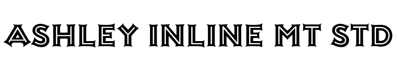 Ashley Inline MT Std font preview