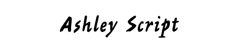 Ashley Script font preview