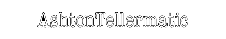 AshtonTellermatic font preview