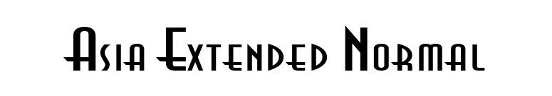 Asia Extended Normal font preview