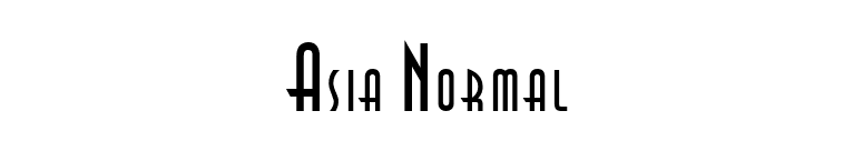 Asia Normal font preview