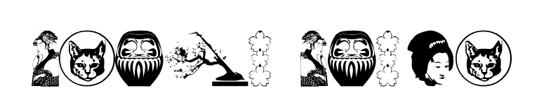 Asian Dings font preview