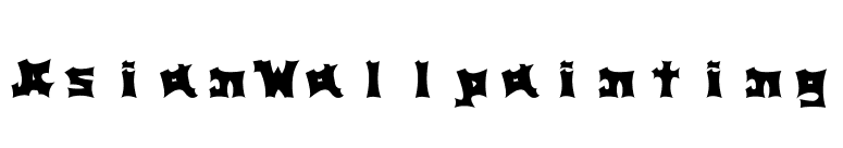 AsianWallpainting font preview