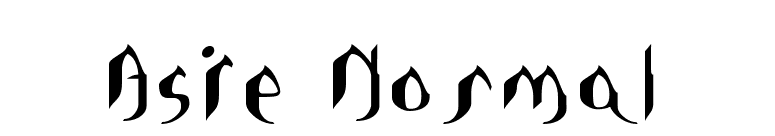 Asie Normal font preview