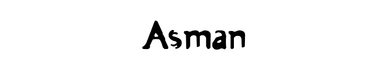 Asman font preview