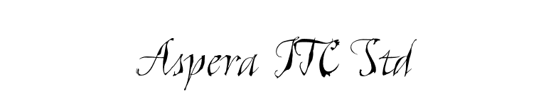 Aspera ITC Std font preview