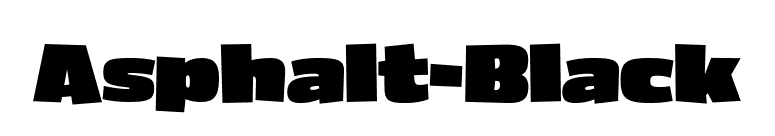 Asphalt-Black font preview