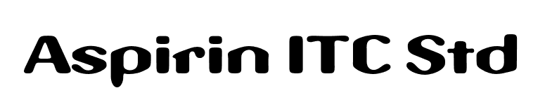 Aspirin ITC Std font preview