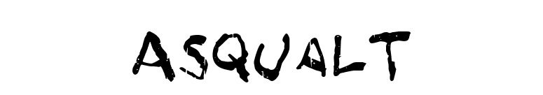 Asqualt font preview