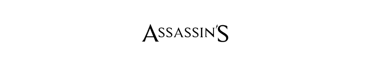 Assassin$ font preview