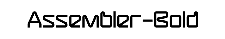 Assembler-Bold font preview