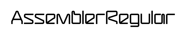 AssemblerRegular font preview