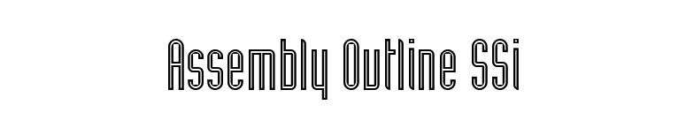 Assembly Outline SSi font preview