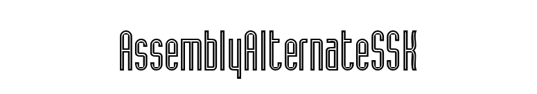 AssemblyAlternateSSK font preview