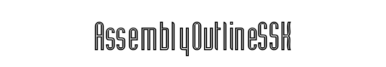 AssemblyOutlineSSK font preview