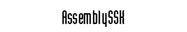 AssemblySSK font preview